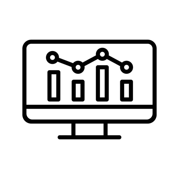 Графік Тонкої Лінії Векторні Піктограми — стоковий вектор