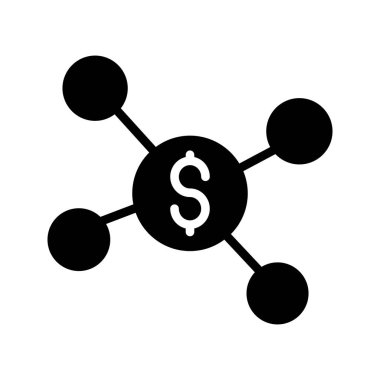 Ağ Glifler düz vektör simgeler