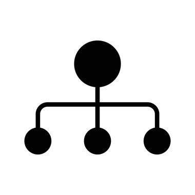 bağlantı Glifler düz vektör simgeleri