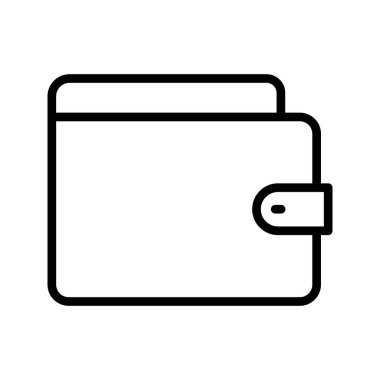 çanta ince çizgi vektör simgesi