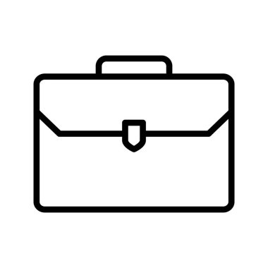 İnce Satır Vektör Simgesi Torbası