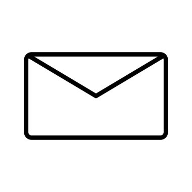 E- posta İnce Satır Vektör Simgesi