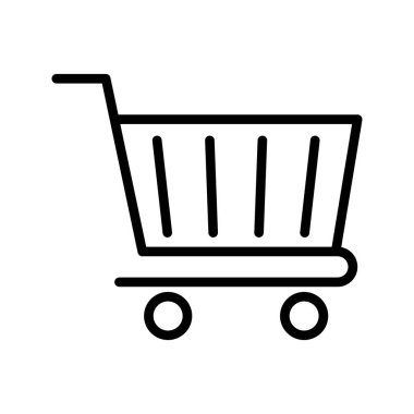 arabası ince çizgi vektör simgesi