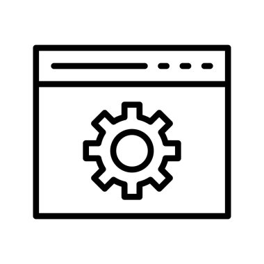 İnce çizgi vektör simge ayarlama