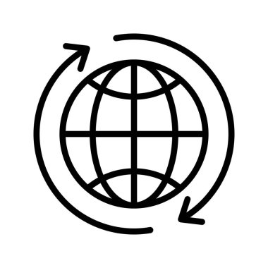 İnce çizgi vektör simge yeniden