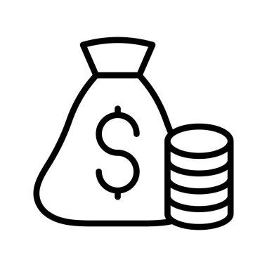 para ince çizgi vektör simgesi