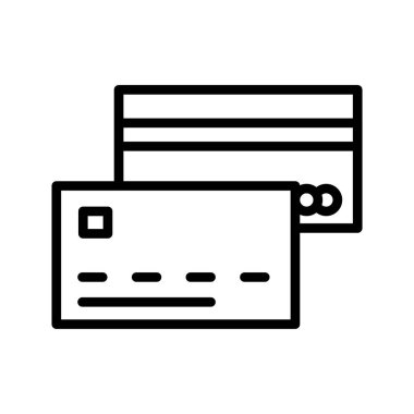 kartı ince çizgi vektör simgesi