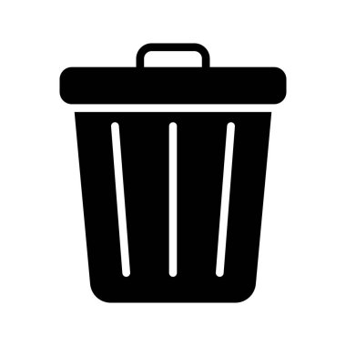 çöp Glifler düz vektör simgeler