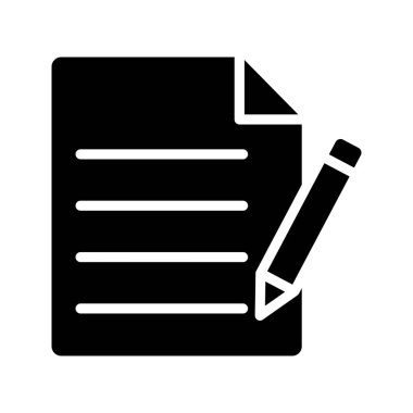 Glifler düz vektör simgeler yazmak