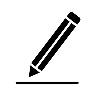 Glifler düz vektör simgeler yazmak