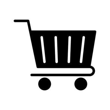 arabası Glifler düz vektör simgeler