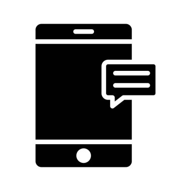 ileti Glifler düz vektör simgeleri