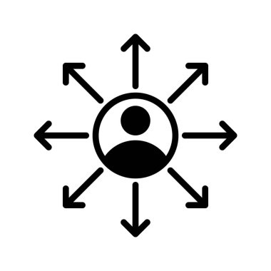 Kullanıcı Glifler düz vektör simgeleri