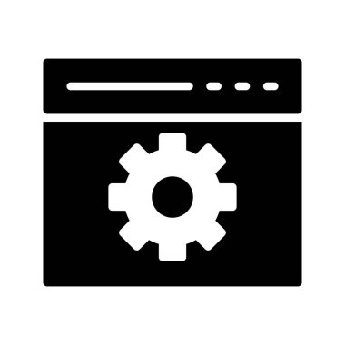 Glifler düz vektör simgeler ayarlama