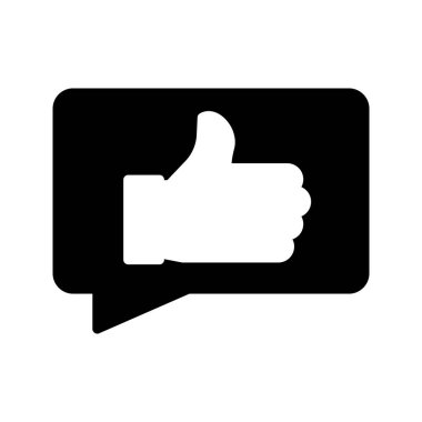 Glifler düz vektör simgeler gibi