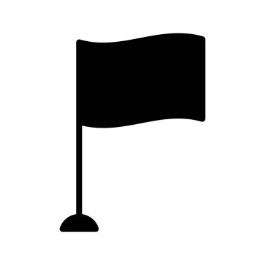 Glifler düz vektör simgeler sallayarak