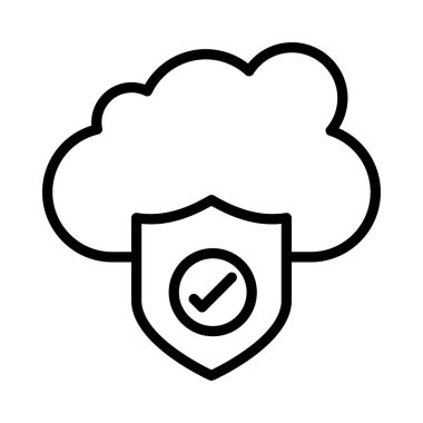 ince çizgi vektör simgeler kalkan