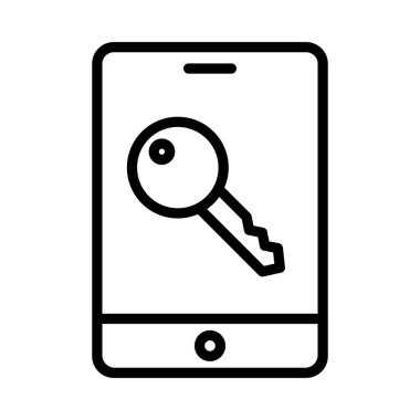 ince çizgi vektör simgeler kilitle