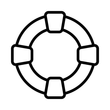 hayat tüp ince çizgi vektör simgeler