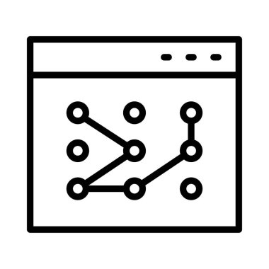 desen ince çizgi vektörel çizimler simgeler