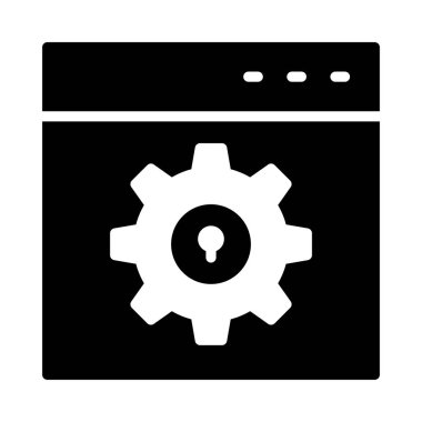 ayar vektör Glifler simgeler