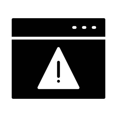 uyarı vektör Glifler simgeler