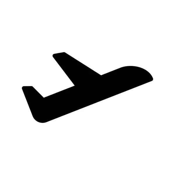 Airbus Glyphen Flache Vektorsymbole — Stockvektor