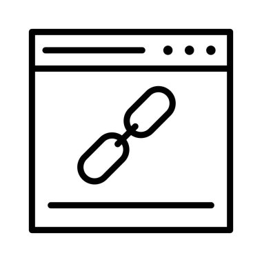 ince çizgi vektör simgeler bağlantı