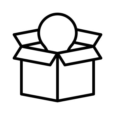 fikir ince çizgi vektör simgeler