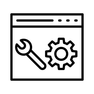 ince çizgi vektör simgeler onarmak