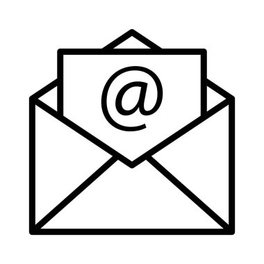 ileti ince çizgi vektör simgeleri