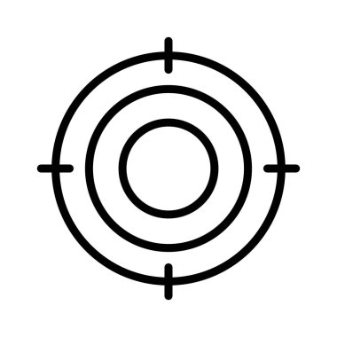 odak ince çizgi vektör simgeler