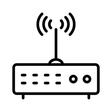 Modem ince çizgi vektör simgeler