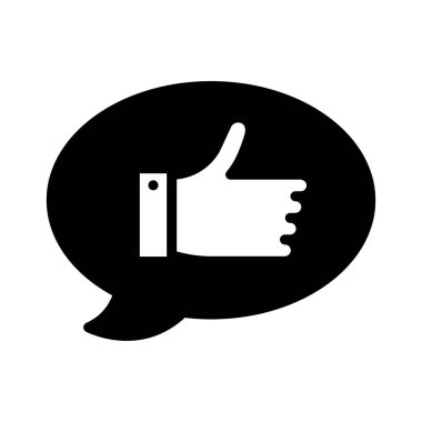 Glifler düz vektör simgeler gibi