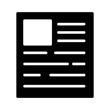 Glifler düz vektör simgeler kağıt