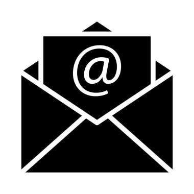 ileti Glifler düz vektör simgeleri