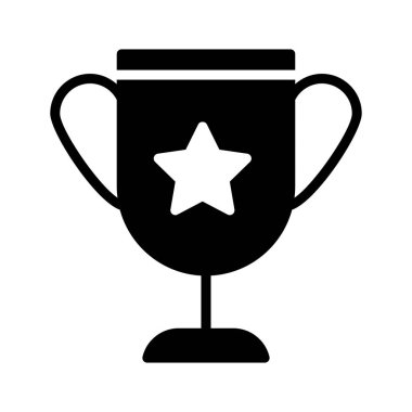 Kupası Glifler düz vektör simgeler