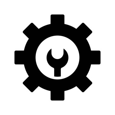 Glifler düz vektör simgeler onarmak