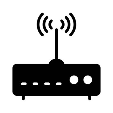 Modem Glifler düz vektör simgeler