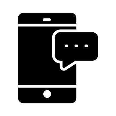 ileti Glifler düz vektör simgeleri