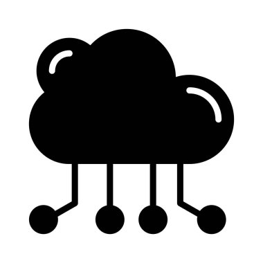 bilgi işlem Glifler düz vektör simgeler