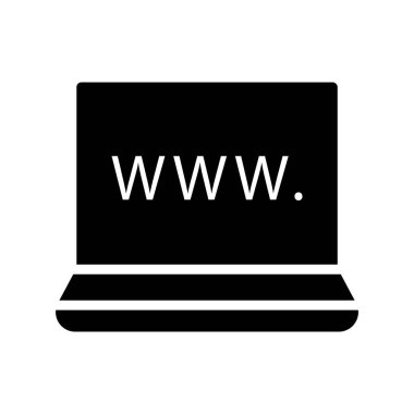 Internet Glifler düz vektör simgeler