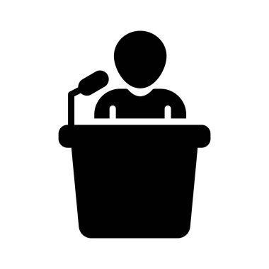 profili Glifler düz vektör simgeleri