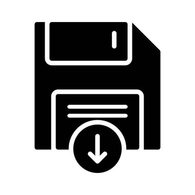 disket Glifler düz vektör simgeler