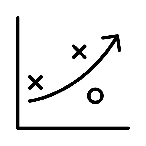 Gráfico Línea Delgada Vector Iconos — Vector de stock