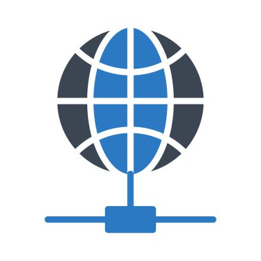 küresel glif renk simgesi