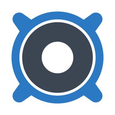 hoparlör glif renk simgesi