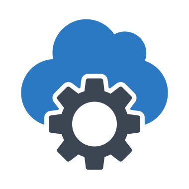 bulut ayarı glif renk simgesi