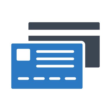 kredi kartı glif renk simgesi