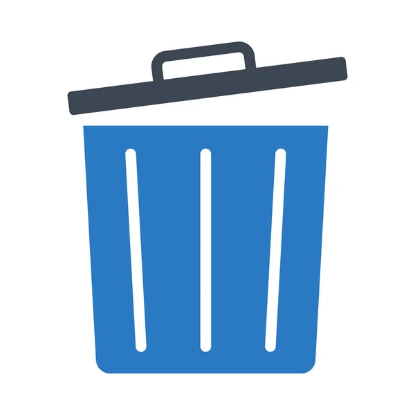 Basura Icono Color Glifo — Vector de stock